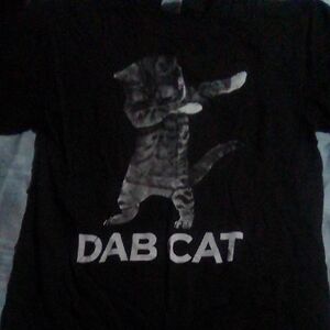 Delta Black and White Dab Cat Short Sleeve Tee